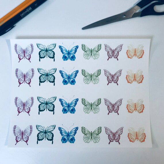 Butterfly Tattoo Fake Butterfly Tattoo Transfer Temporary Etsy