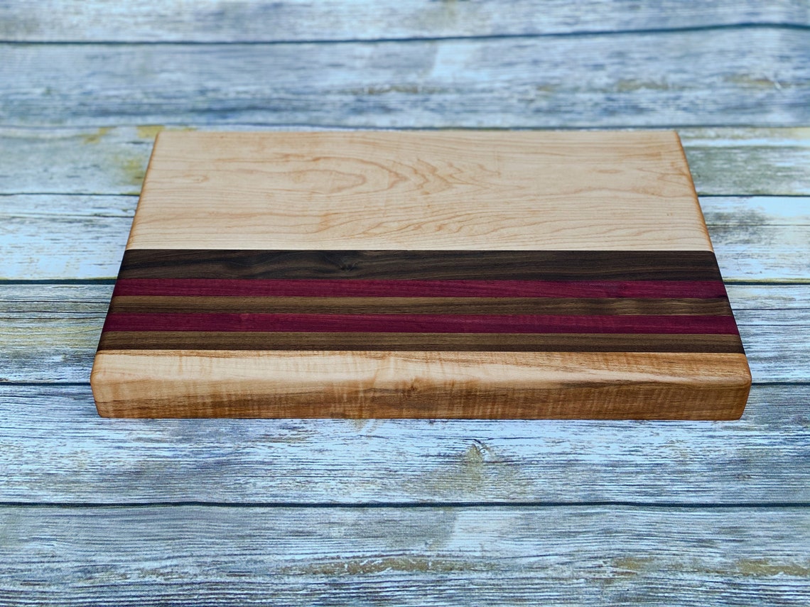 Handcrafted Multi Wood Cutting Board Face and Edge Grain. Etsy