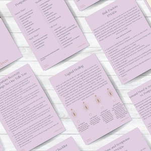 Printable Postpartum Guide | Pregnancy Self-Care Guide | Postpartum Checklist | Pregnancy Healing Tips | Preparing For Postpartum Guide