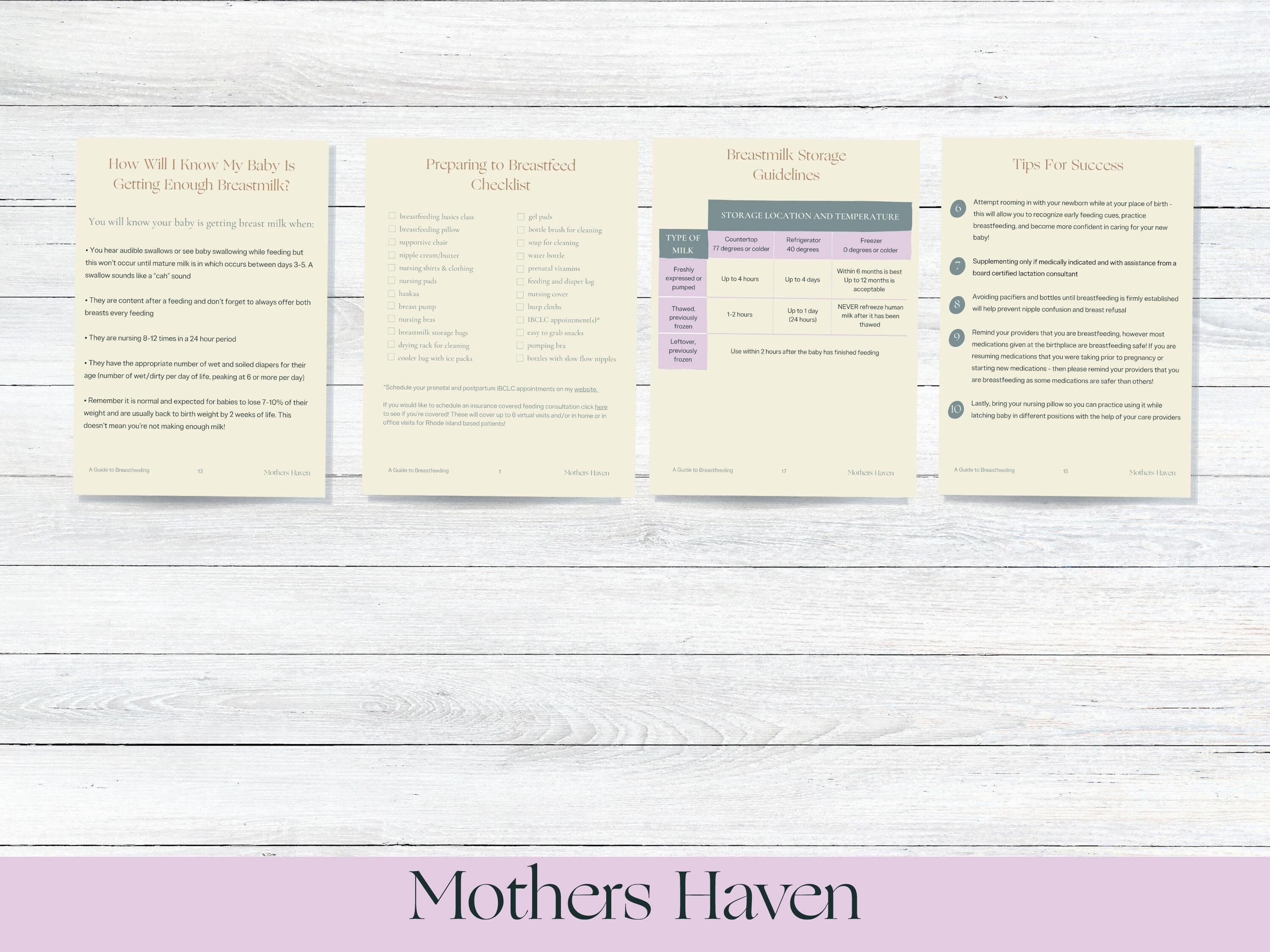 Printable Breastfeeding Guide | Breastfeeding Guide | Pregnancy Must ...