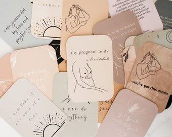 Cartes d'affirmation de grossesse et de naissance