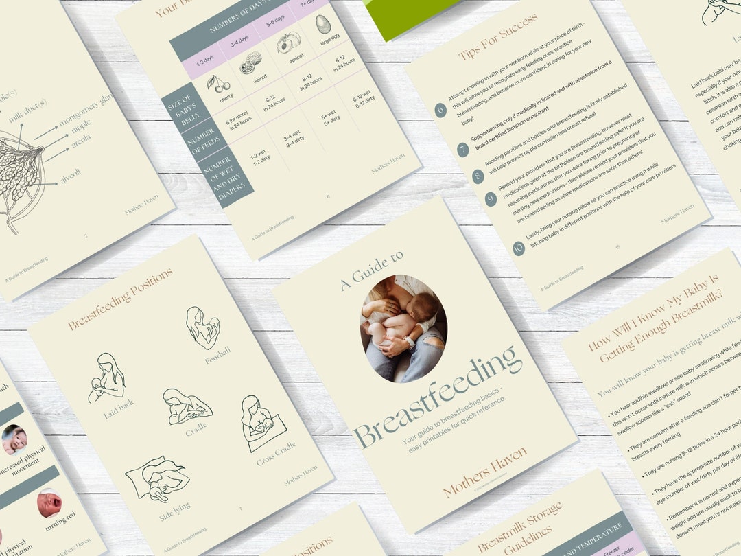 Printable Breastfeeding Guide | Breastfeeding Guide | Pregnancy Must ...