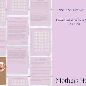 Printable Kick Count Log | Pregnancy Tracker | Kick Count Information | Pregnancy Guide | Fetal Movement Guide image 2