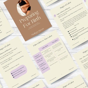 Printable Preparing For Birth | Pregnancy Guide | Pregnancy Must Knows | Preparing For Birth E-Guide | Hospital Bag Checklist