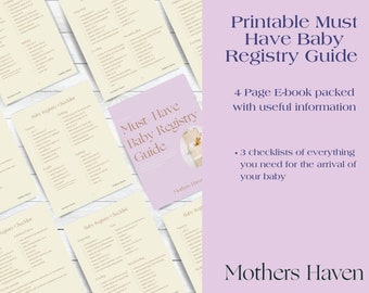 Baby Registry Checklist - Etsy