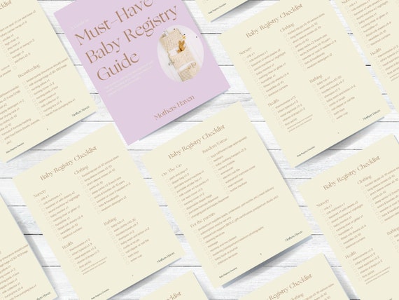 Printable Baby Registry Checklist for Expecting Parents | Printable Baby Gear Checklist | Newborn Essentials Checklist | Baby Registry Guide