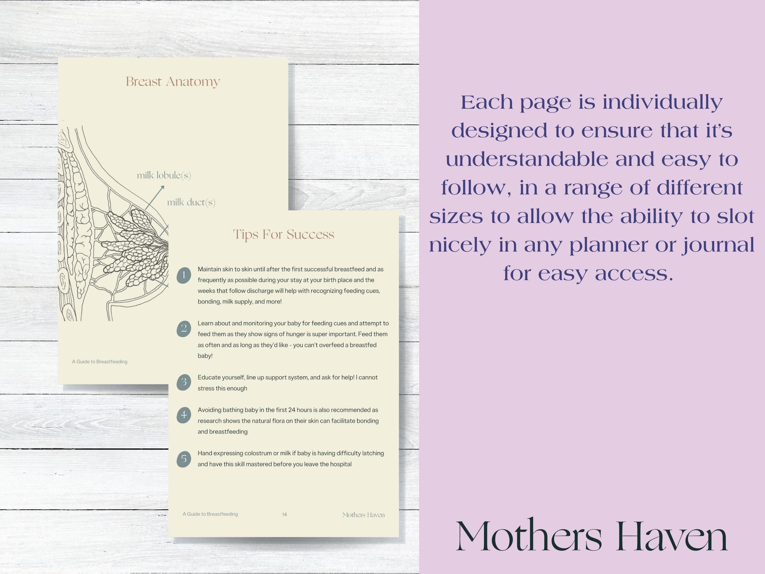 Printable Breastfeeding Guide | Breastfeeding Guide | Pregnancy Must ...
