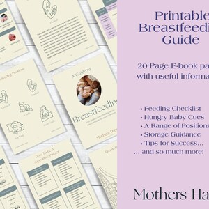 Printable Breastfeeding Guide | Breastfeeding Guide | Pregnancy Must ...