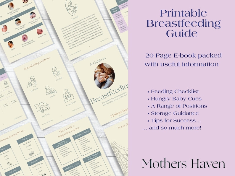 Printable Breastfeeding Guide | Breastfeeding Guide | Pregnancy Must ...