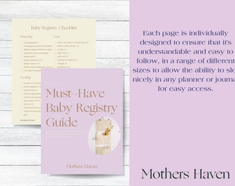 Must Haves Simple Baby Registry Printable Baby Registry Checklist
