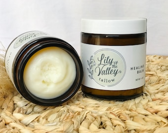 UNSCENTED Tallow Balm | Natural Moisturizer | Nontoxic | Eczema Relief