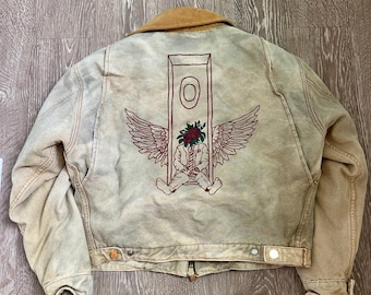 Hand Painted Mac Miller Jean Jacket