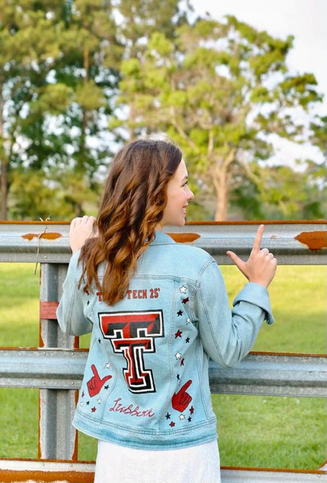 Hand Painted Texas Tech Jacket Made to Order Etsy