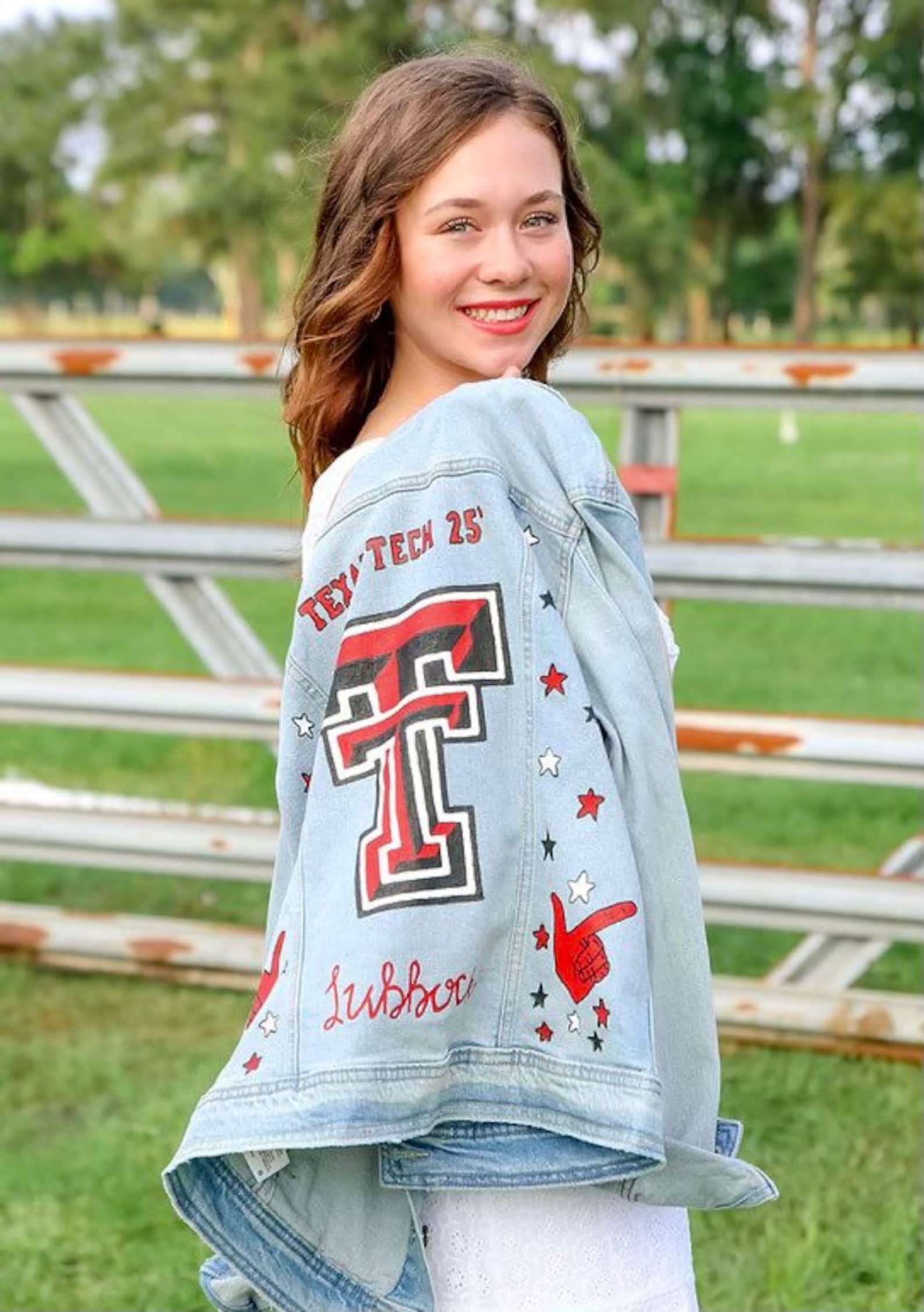 Hand Painted Texas Tech Jacket Made to Order Etsy