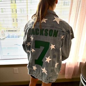 Hand Painted Girlfriend Jean Jacket | made to order