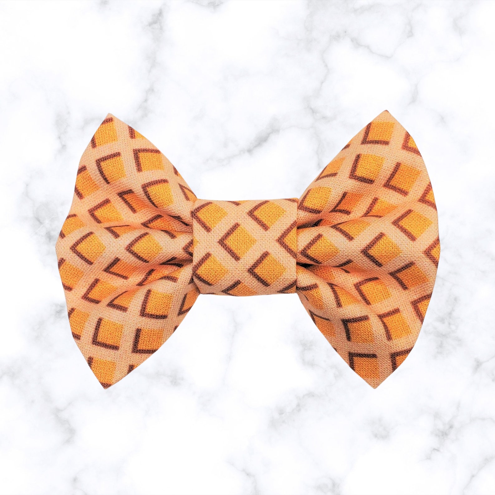 WAFFLEY CUTE Waffles Bow Tie Ice Cream Waffle Cone Bowtie Etsy