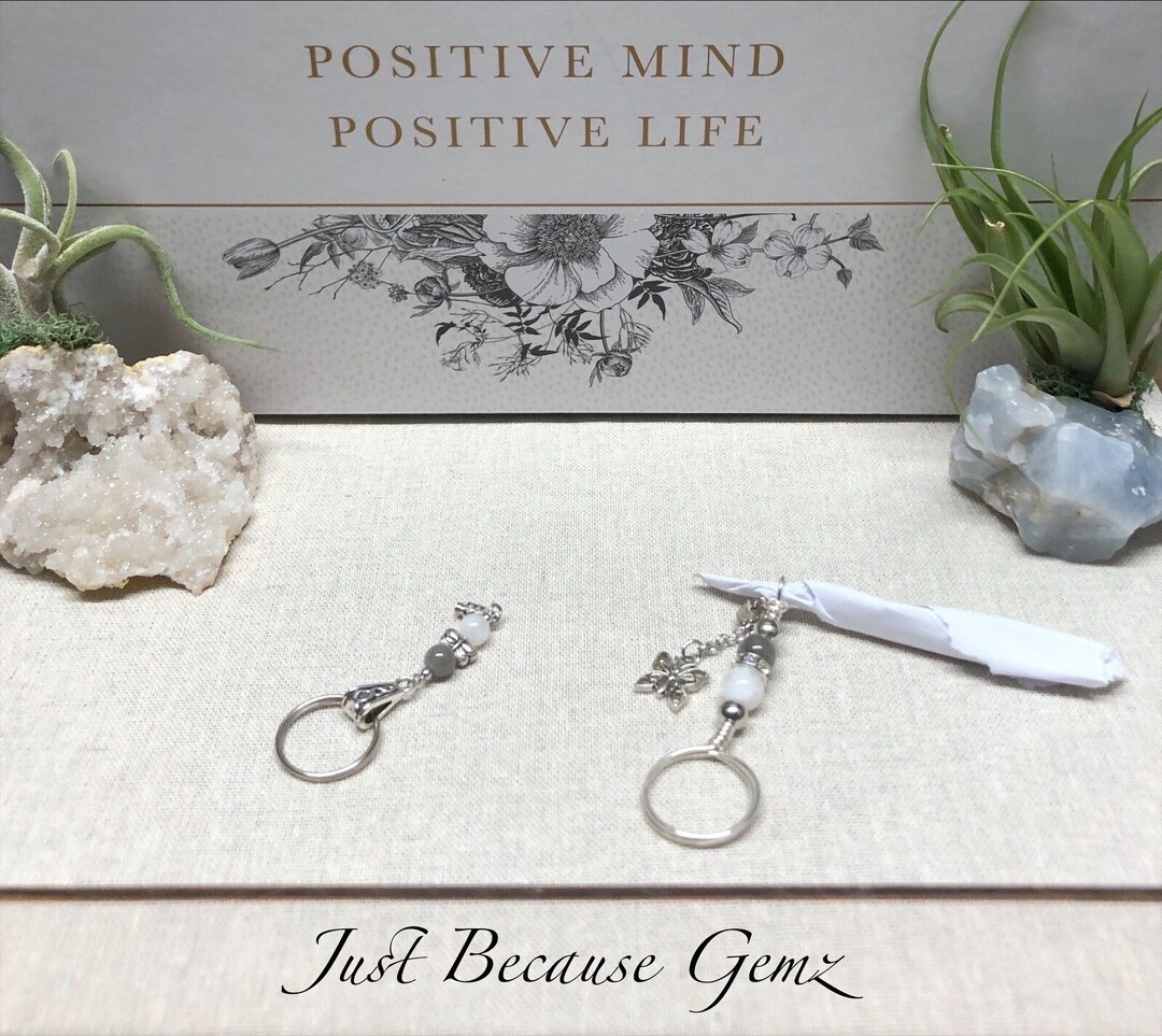 Mini Crystal Wand, Cone Tapered Cigarette Holder, Butterfly Key Chain Accessory, Nail Saver, Smokers Ring, Multipurpose Tool, Unique Gift,