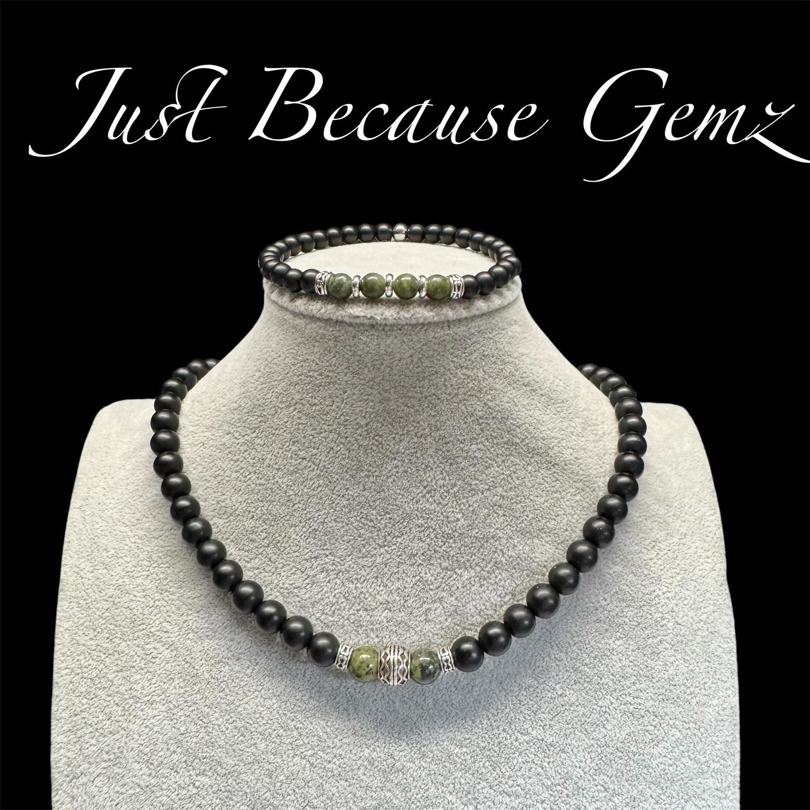 Mens Necklace, Mens Bracelet, Gemstone Jewelry Gifted, Mens Jewelry Gift, Gift for Him, Boyfriend Gifts, Crystal Healing Sets