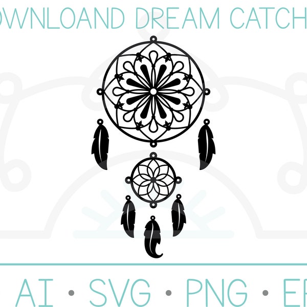 Dream Catcher digital download eps, svg, png eps. symbol esoteric, vektor projekt, digital temlate