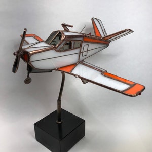 Stained Glass V Tail Bonanza with Illuminated fuselage