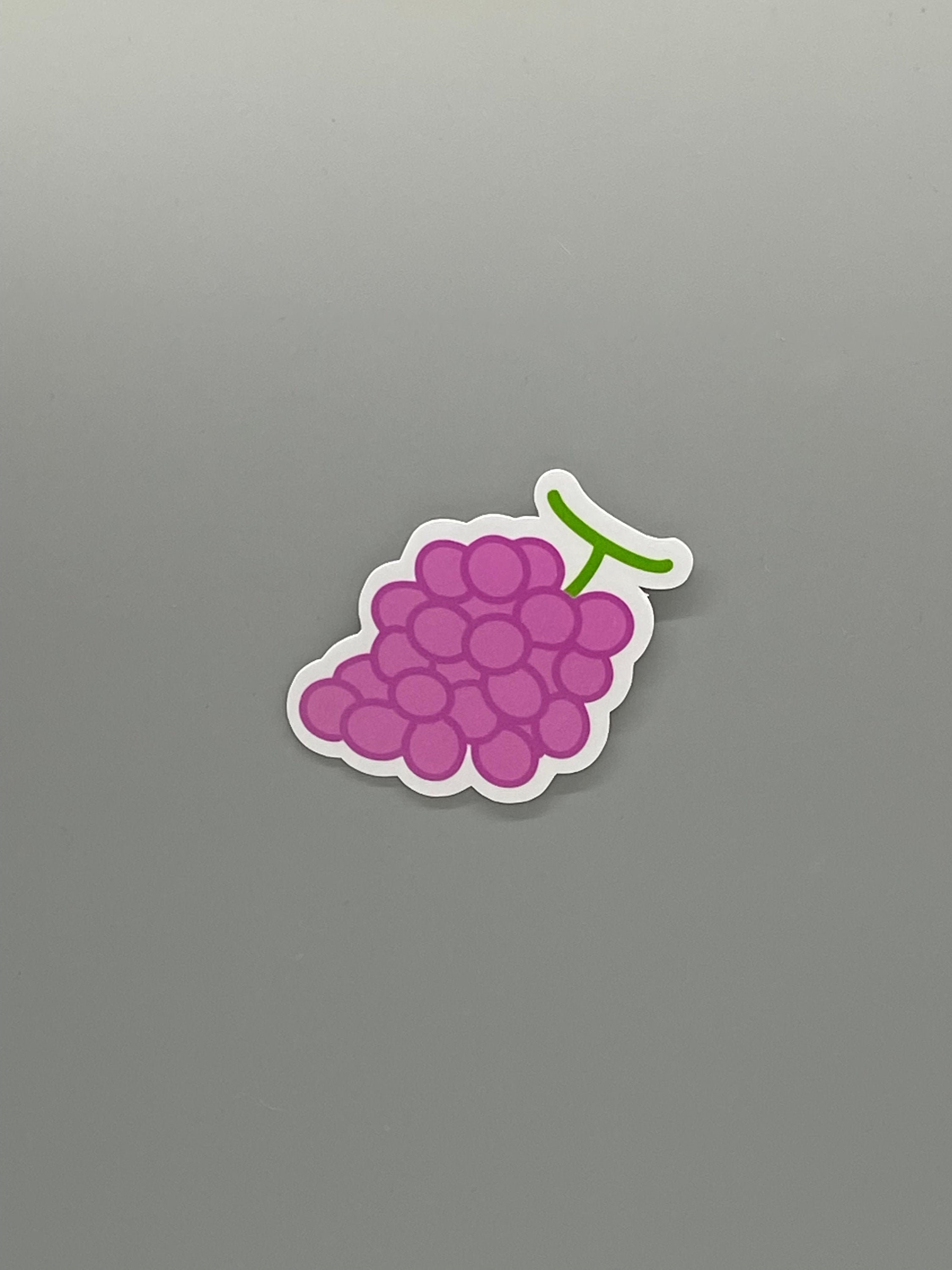 Grape Waterproof Sticker Stickers for Laptop Food Stickers Etsy