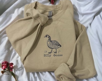 Silly Goose Embroidered Sweatshirt