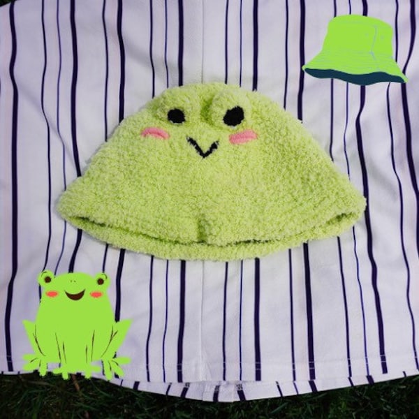 Frog Bucket Hat Etsy