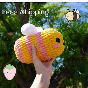 Strawberry Bee Crochet Plushie