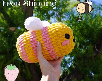 Strawberry Bee Crochet Plushie
