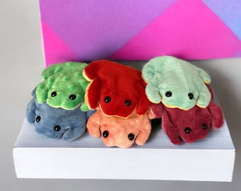 Weighted Beanie Frogs, Color Customizable Custom Made