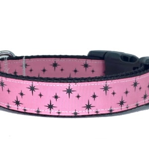 Midcentury Stars Handmade Dog Collar image 1