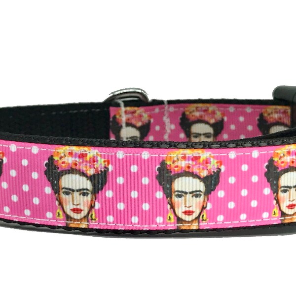 Frida Kahlo Handmade Dog Collar