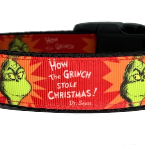Grinch Dog Collar, 2 styles