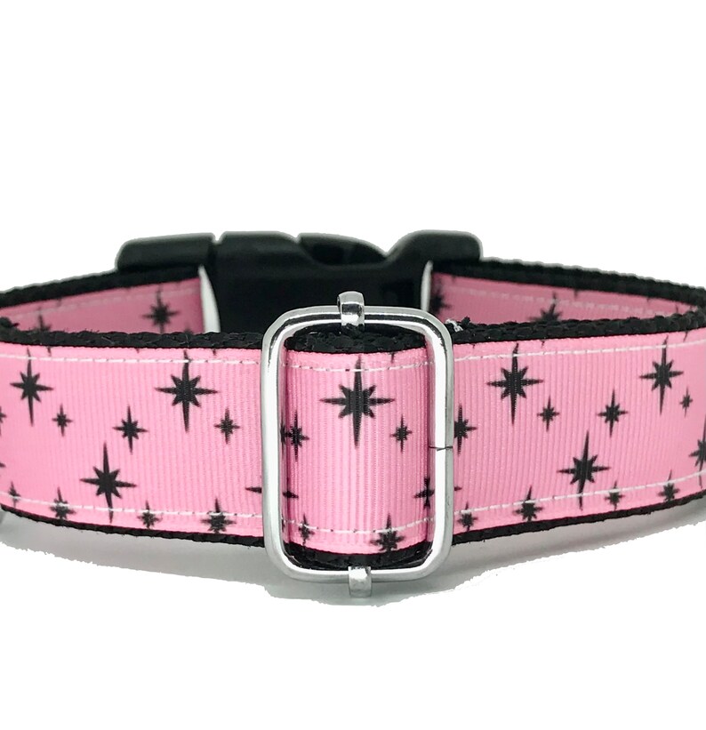 Midcentury Stars Handmade Dog Collar image 2