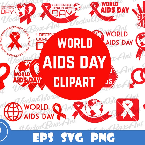 Aids awareness svg, World Aids Day svg, World Aids Day 1st December Design Bundle, Aids ribbon png, Red ribbon tshirt designs