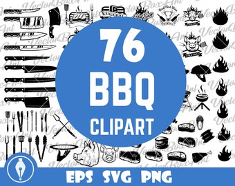 BBQ svg, BBQ clipart bundle, Grill png, Grill clipart png, bbq vector, Grilling Svg, Barbecue Svg, Cooking Svg, Meat Smoker Svg