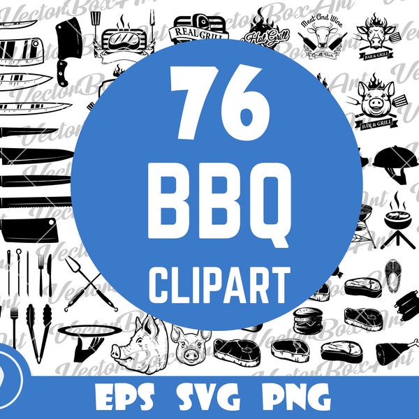 BBQ svg, BBQ clipart bundle, Grill png, Grill clipart png, bbq vector, Grilling Svg, Barbecue Svg, Cooking Svg, Meat Smoker Svg