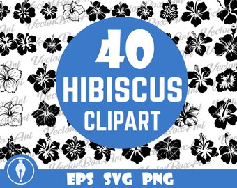 Hibiscus clipart, Hibiscus Monogram, Hibiscus Svg, Hibiscus svg bundle, Hibiscus flower svg, Hawaii Flower, Hibiscus Png
