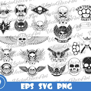 Racer-Embleme, Biker-Schädel, Biker-Clipart, Racer-Schädel, Biker-Bande, Outlaw-Clipart-Eps, Png, Svg Digital Download File