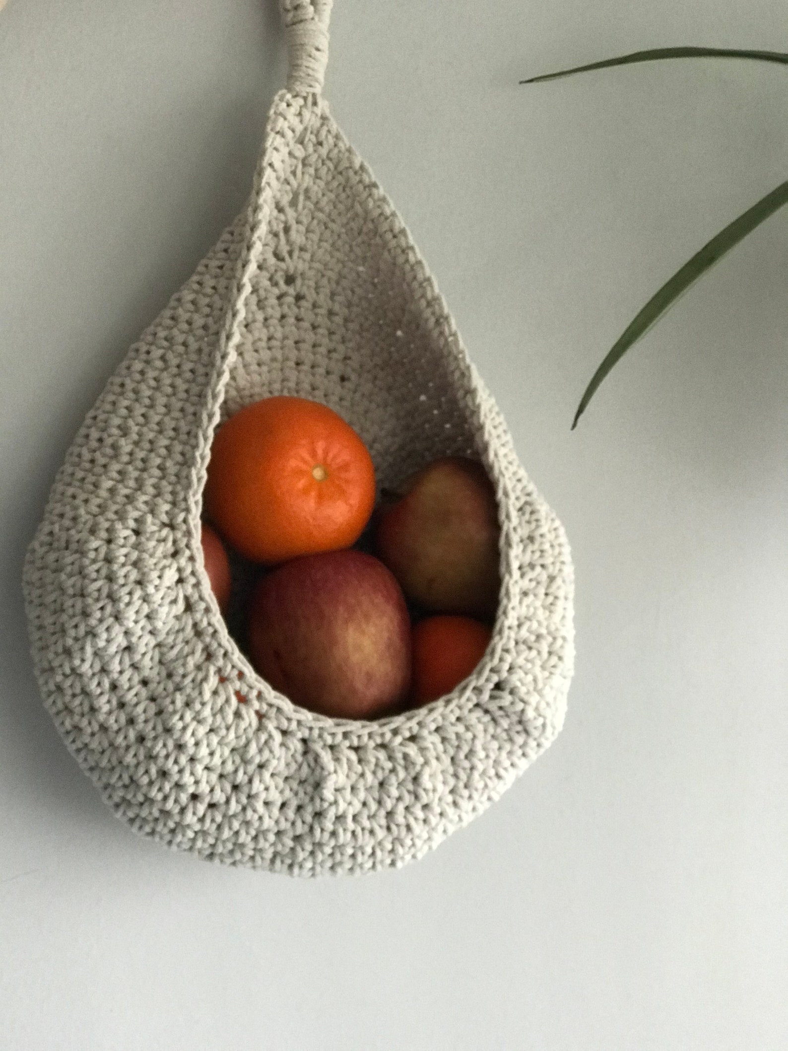Crochet Hanging Crochet Basket Fruit Basket Breathable Produce Etsy