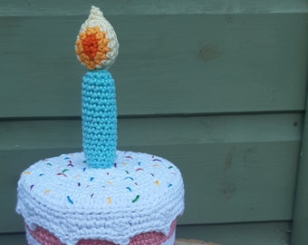 Celebration Cake Amigurumi,(US terms), crochet pattern only, birthday, baby, child, photo prop, decoration, gift for, play, food, kitchen