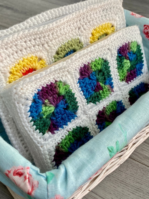 Granny Square Book Sleeves, Crochet Pattern, Crochet Book Sleeves