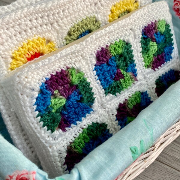 Crochet Granny Book Cover Pattern Etsy