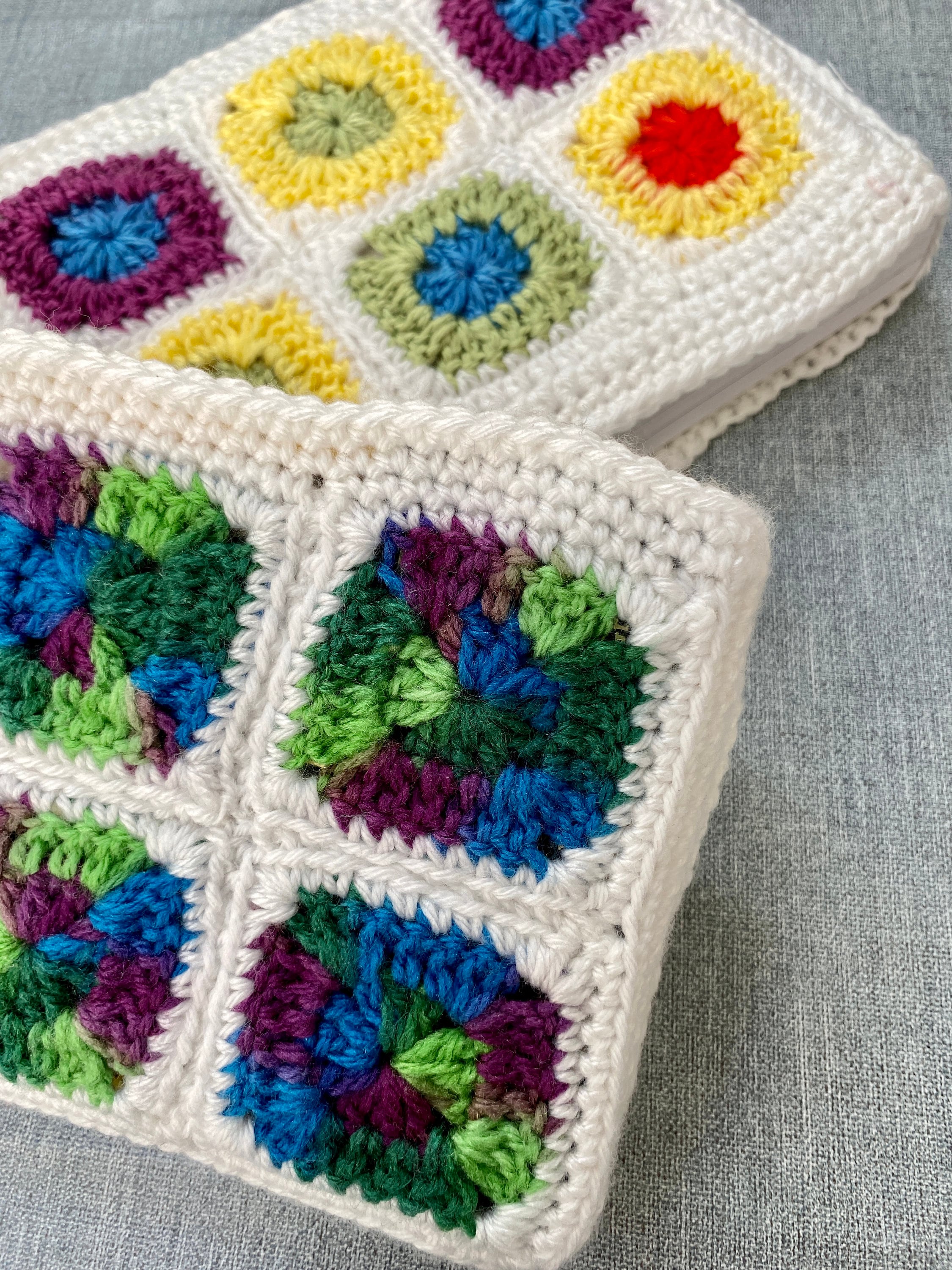 Granny Square Book Cover 📕 : r/crochet