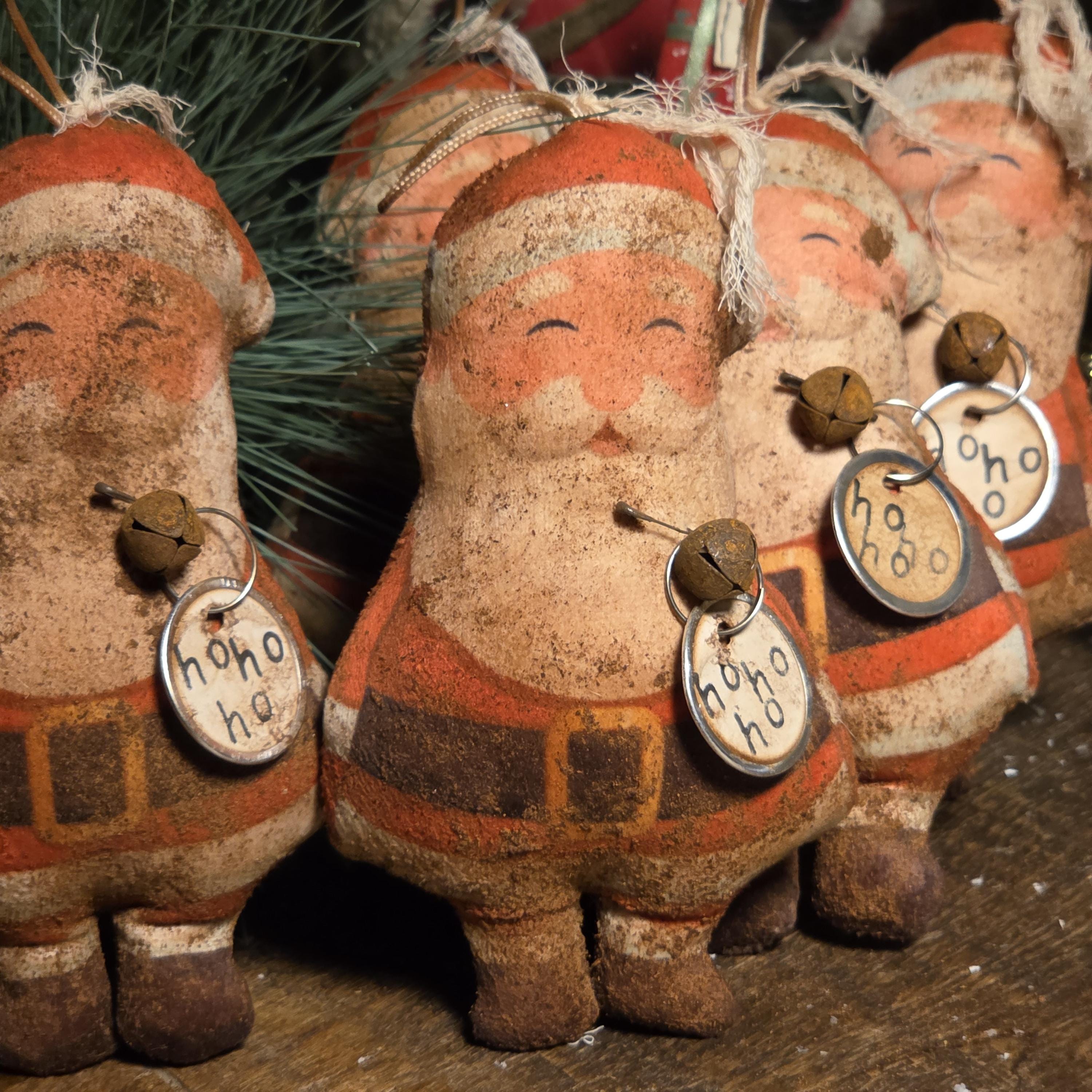 アメリカングラスサイン　サンタアンティーク金箔　ビンテージ Antique Glass Santa - Etsy