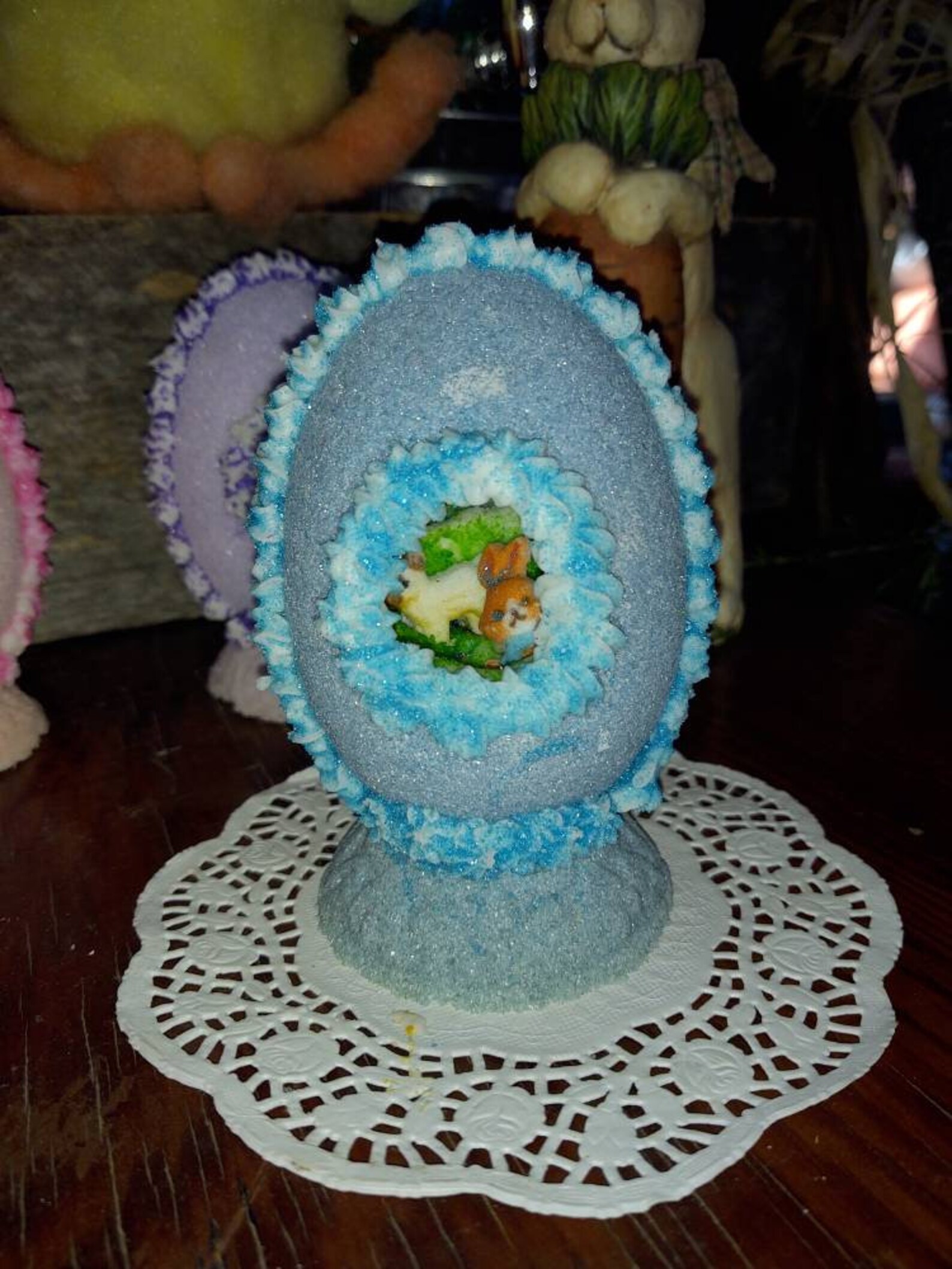 Panoramic Sugar Eggs Approximately 6.5 inches tall and 4.5 | Etsy