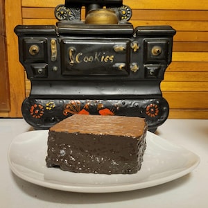 Faux Large Fake Bake Fudge Brownie  4&quot; x 4&quot;
