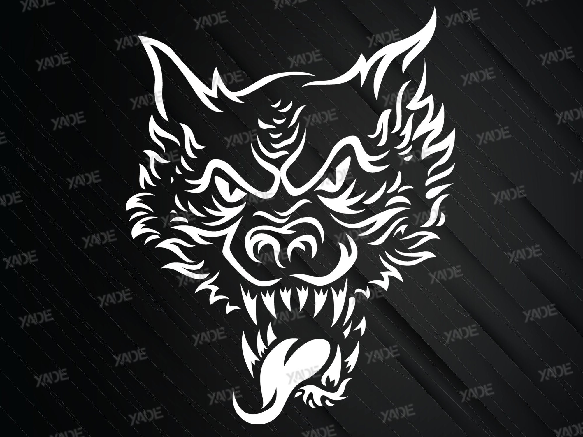 Halloween Werewolf SVG File Digital Illustration Digital Etsy