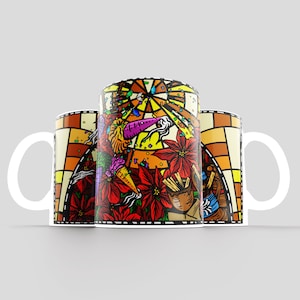 Mexican Christmas Posada Mug Sublimation Design, Christmas Mug, PNG File, Digital Download