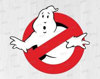 Ghostbusters logo layered SVG files digital illustration, digital download Ghostbusters SVG vector design